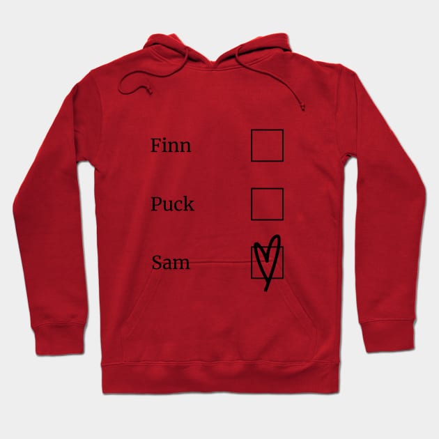 Glee/Sam heart Hoodie by Said with wit